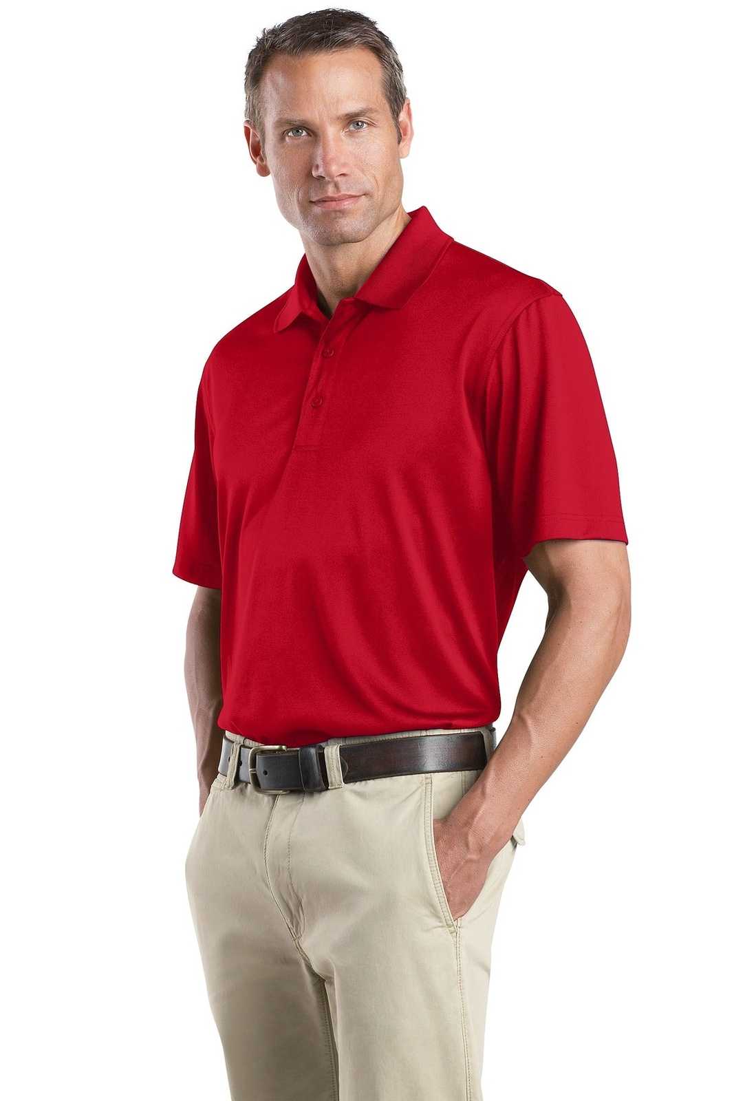 CornerStone CS412 Select Snag-Proof Polo - Red - HIT a Double - 3