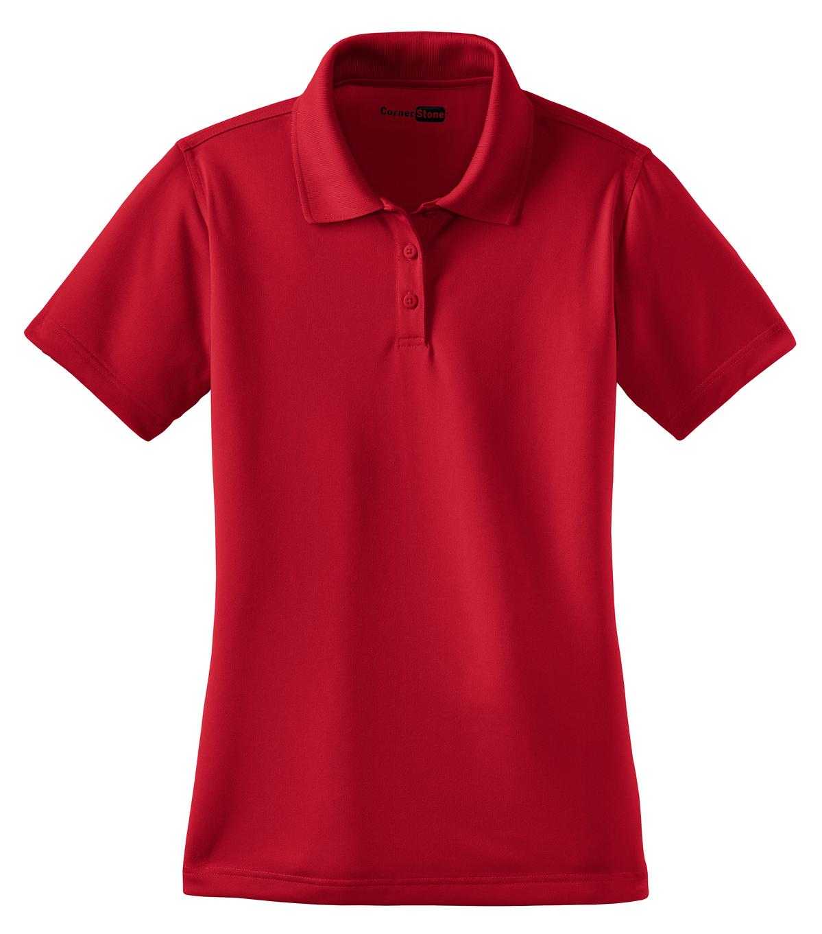 CornerStone CS413 Ladies Select Snag-Proof Polo - Red - HIT a Double - 4
