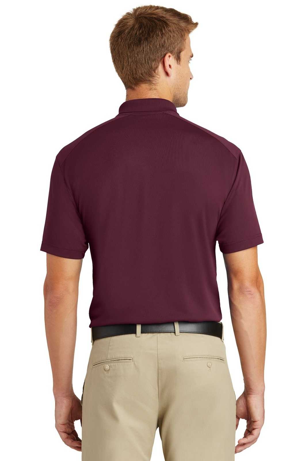 CornerStone CS418 Select Lightweight Snag-Proof Polo - Maroon - HIT a Double - 1