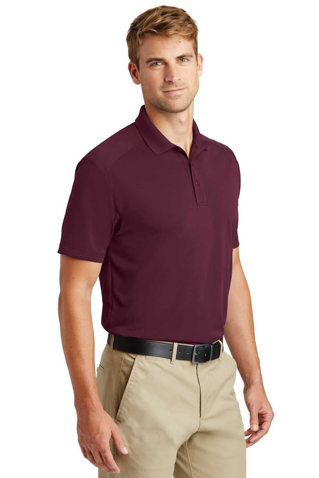 CornerStone CS418 Select Lightweight Snag-Proof Polo - Maroon - HIT a Double - 4