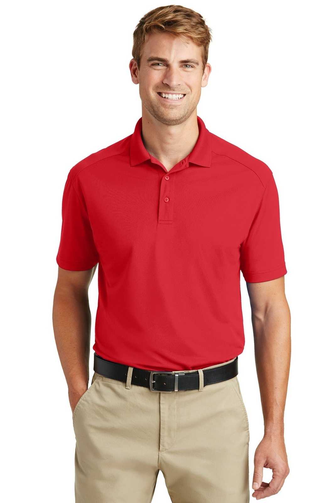 CornerStone CS418 Select Lightweight Snag-Proof Polo - Red - HIT a Double - 1