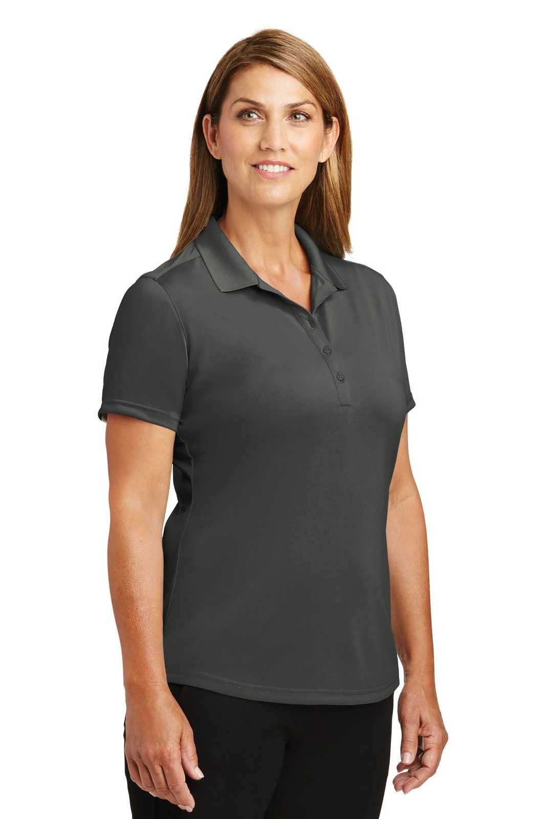 CornerStone CS419 Ladies Select Lightweight Snag-Proof Polo - Charcoal - HIT a Double - 4