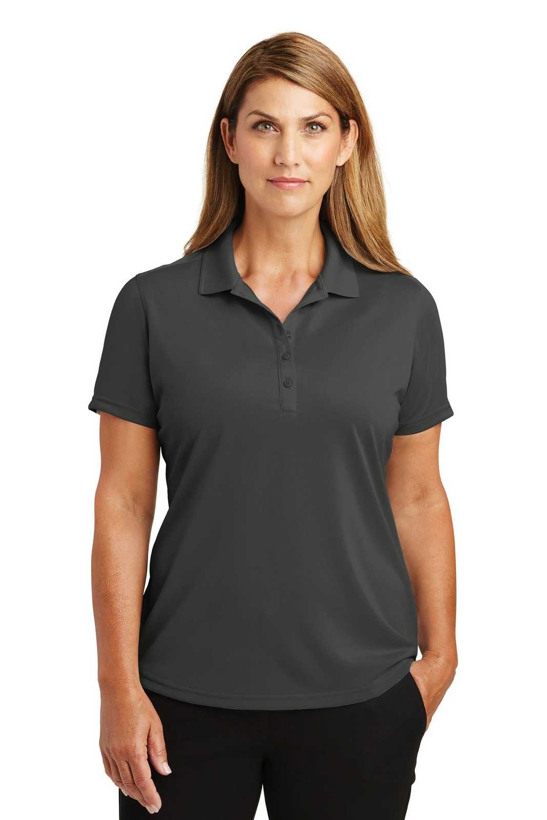 CornerStone CS419 Ladies Select Lightweight Snag-Proof Polo - Charcoal - HIT a Double - 1