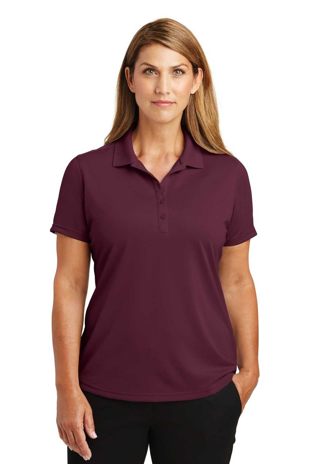 CornerStone CS419 Ladies Select Lightweight Snag-Proof Polo - Maroon - HIT a Double - 1