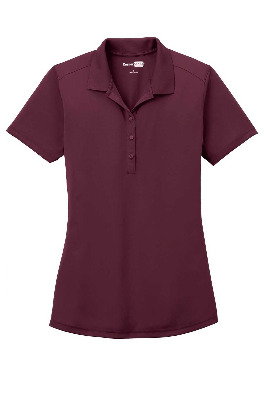 CornerStone CS419 Ladies Select Lightweight Snag-Proof Polo - Maroon - HIT a Double - 5