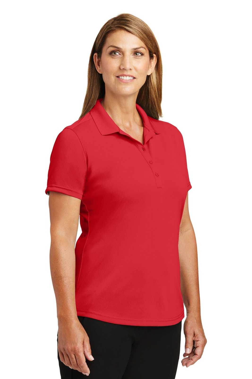 CornerStone CS419 Ladies Select Lightweight Snag-Proof Polo - Red - HIT a Double - 4