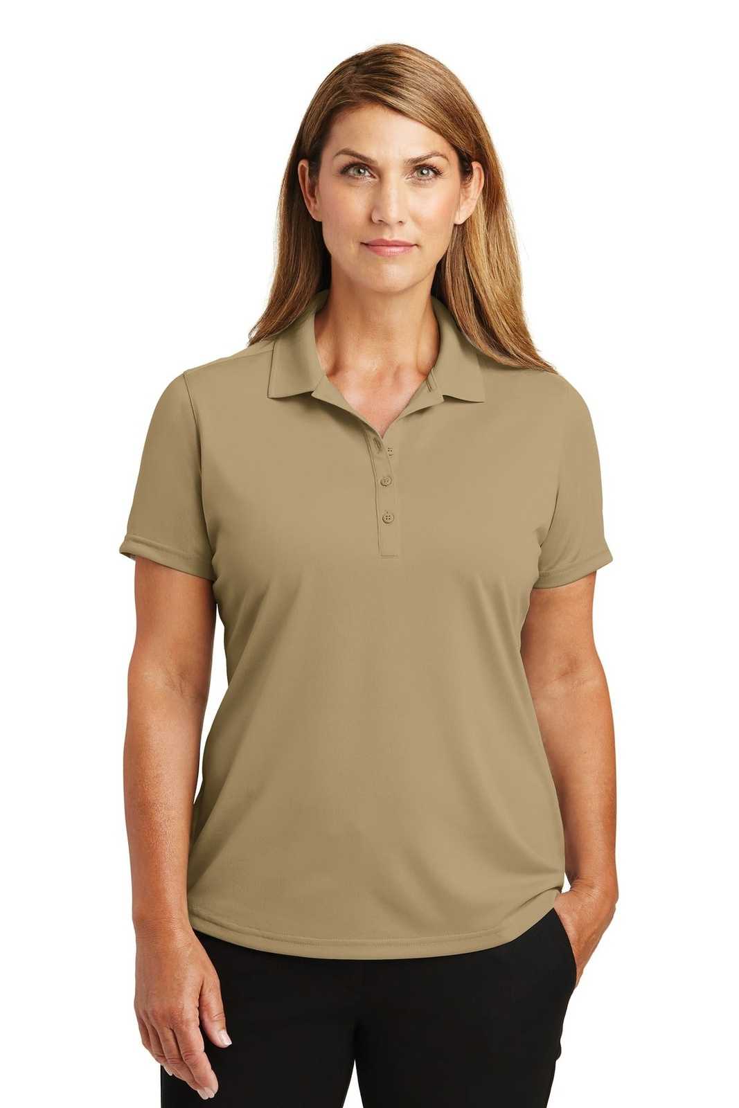 CornerStone CS419 Ladies Select Lightweight Snag-Proof Polo - Tan - HIT a Double - 1