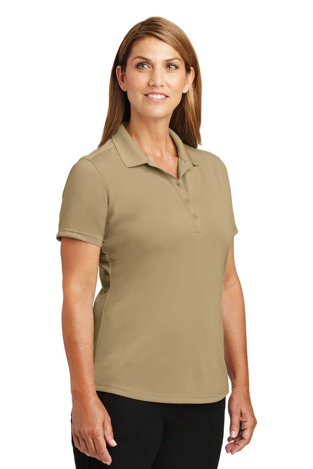 CornerStone CS419 Ladies Select Lightweight Snag-Proof Polo - Tan - HIT a Double - 4