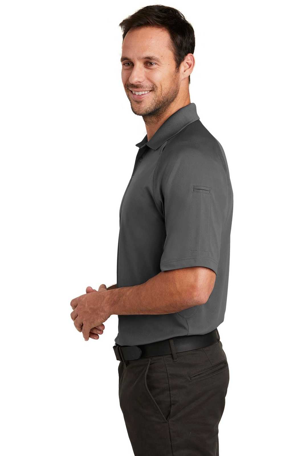 CornerStone CS420 Select Lightweight Snag-Proof Tactical Polo - Charcoal - HIT a Double - 3