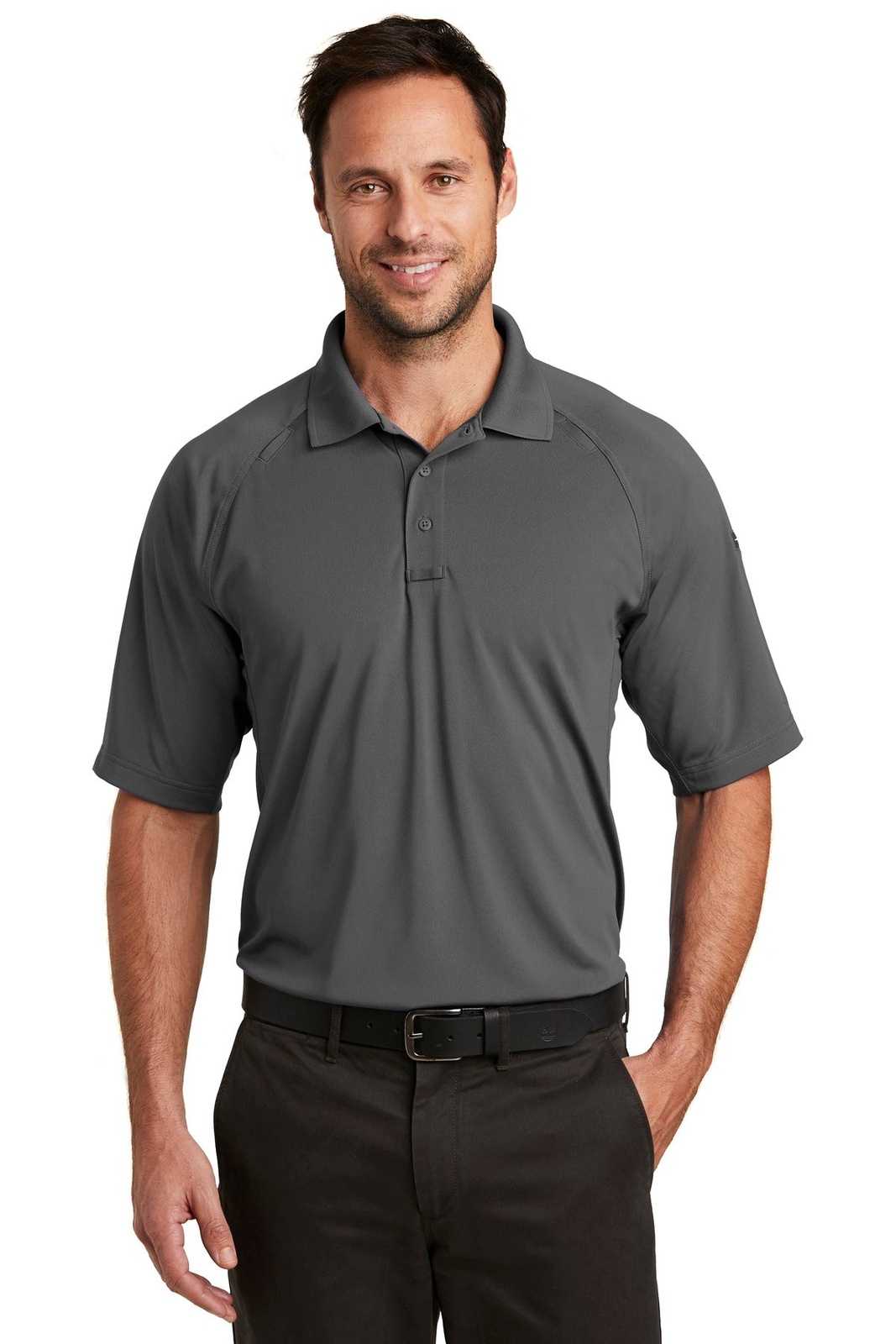 CornerStone CS420 Select Lightweight Snag-Proof Tactical Polo - Charcoal - HIT a Double - 1