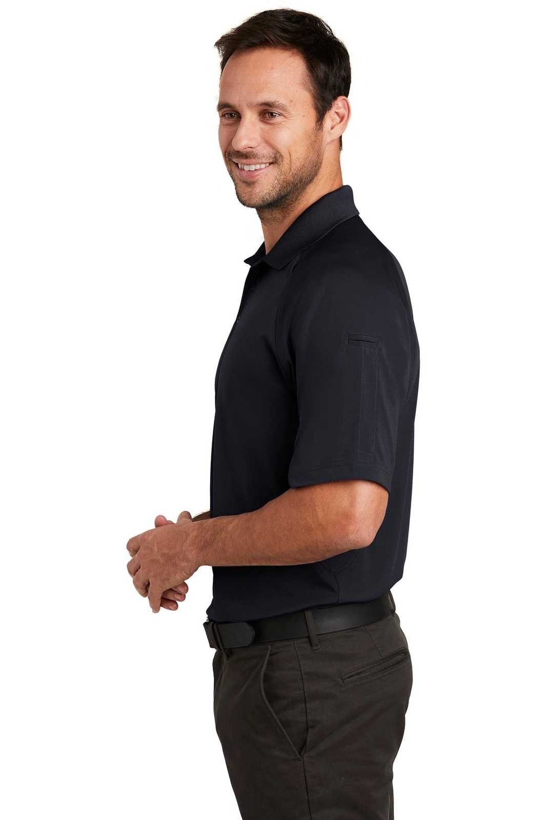 CornerStone CS420 Select Lightweight Snag-Proof Tactical Polo - Dark Navy - HIT a Double - 3