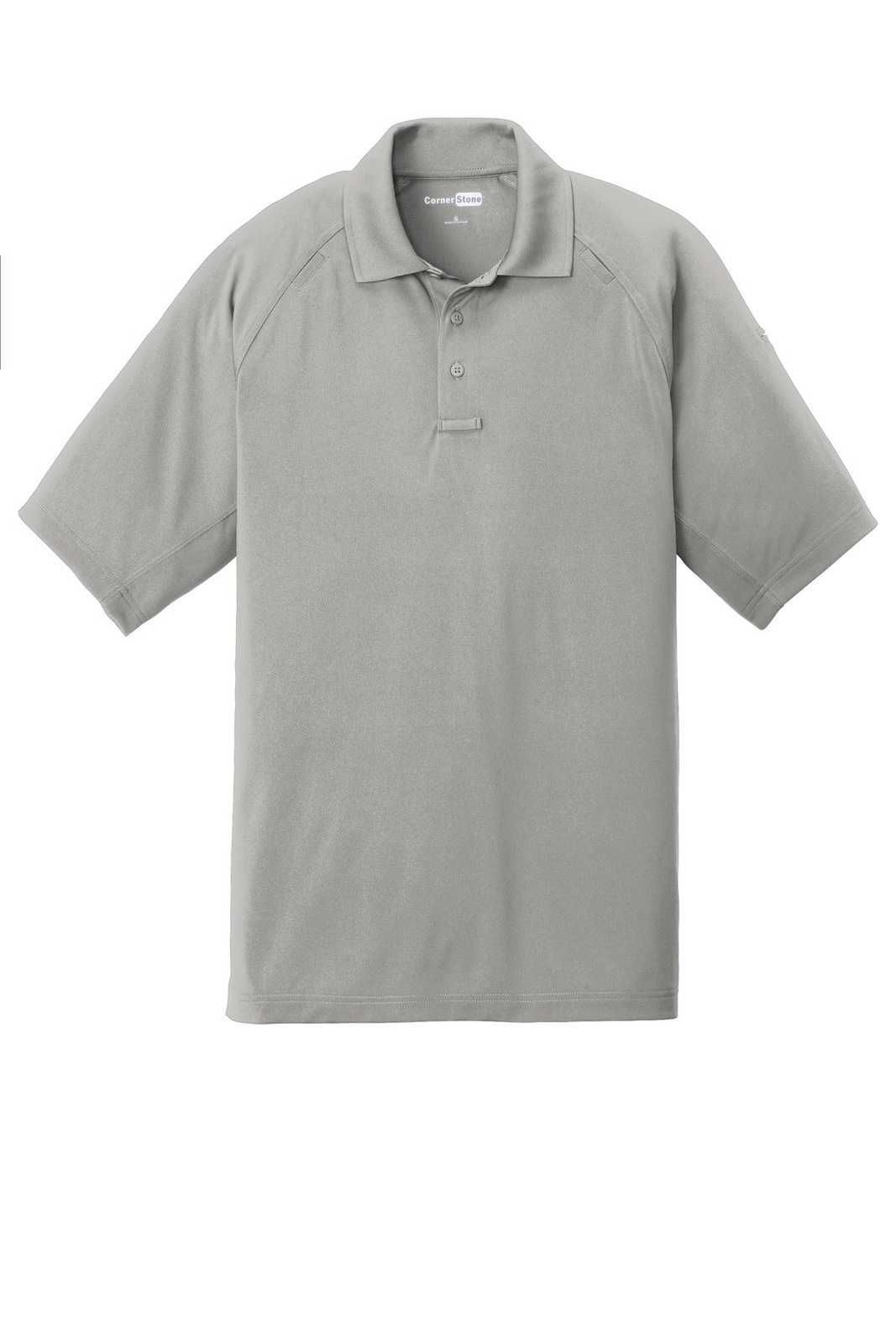 CornerStone CS420 Select Lightweight Snag-Proof Tactical Polo - Light Gray - HIT a Double - 5