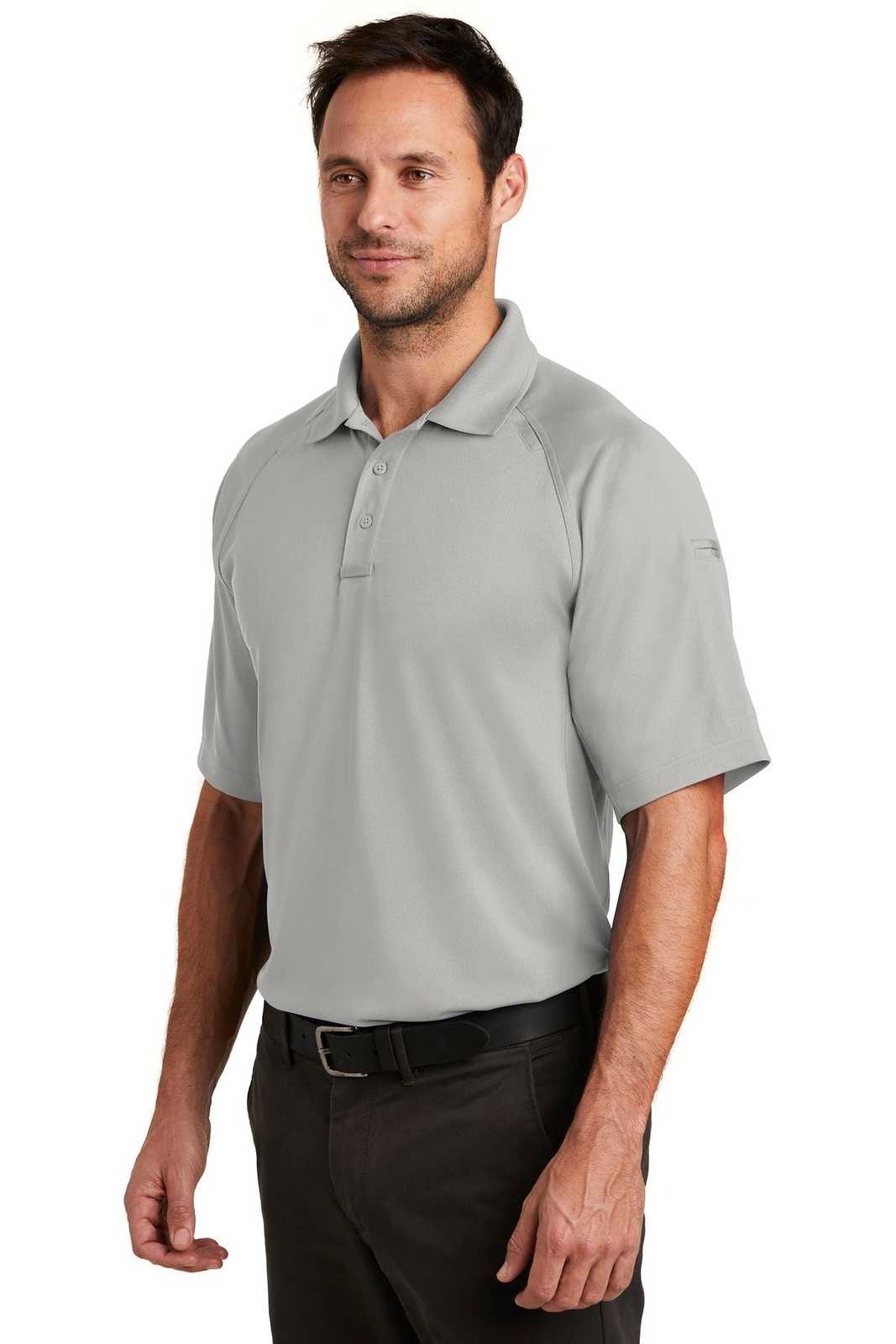 CornerStone CS420 Select Lightweight Snag-Proof Tactical Polo - Light Gray - HIT a Double - 4