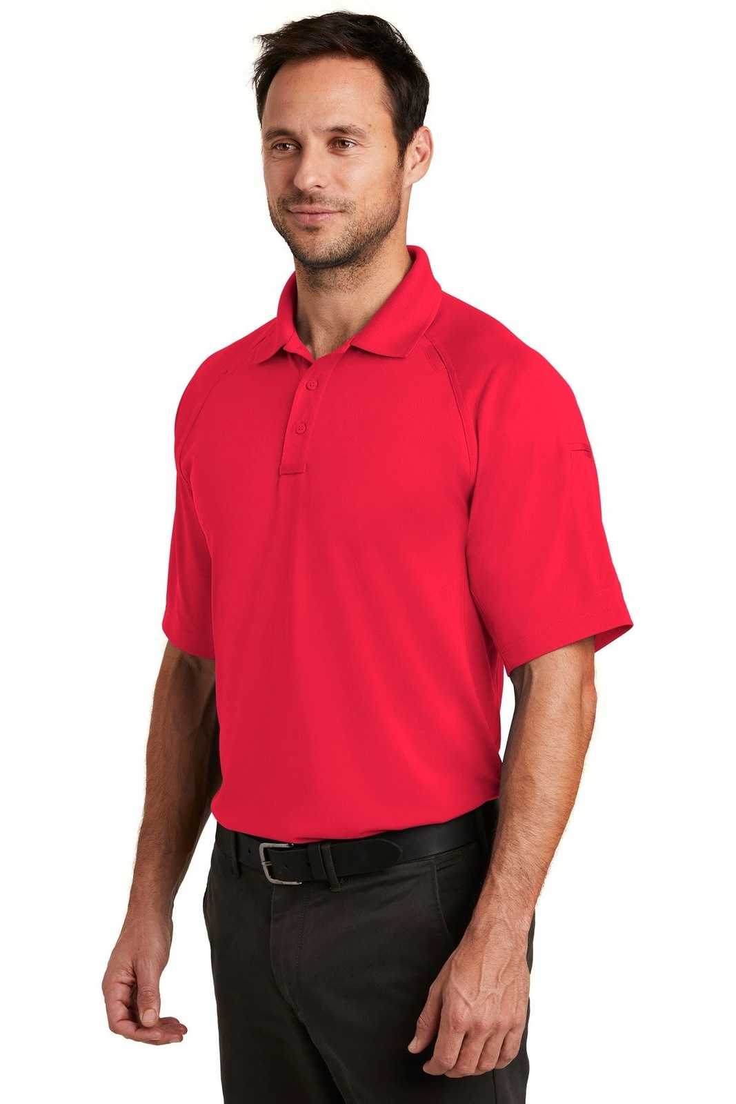 CornerStone CS420 Select Lightweight Snag-Proof Tactical Polo - Red - HIT a Double - 4