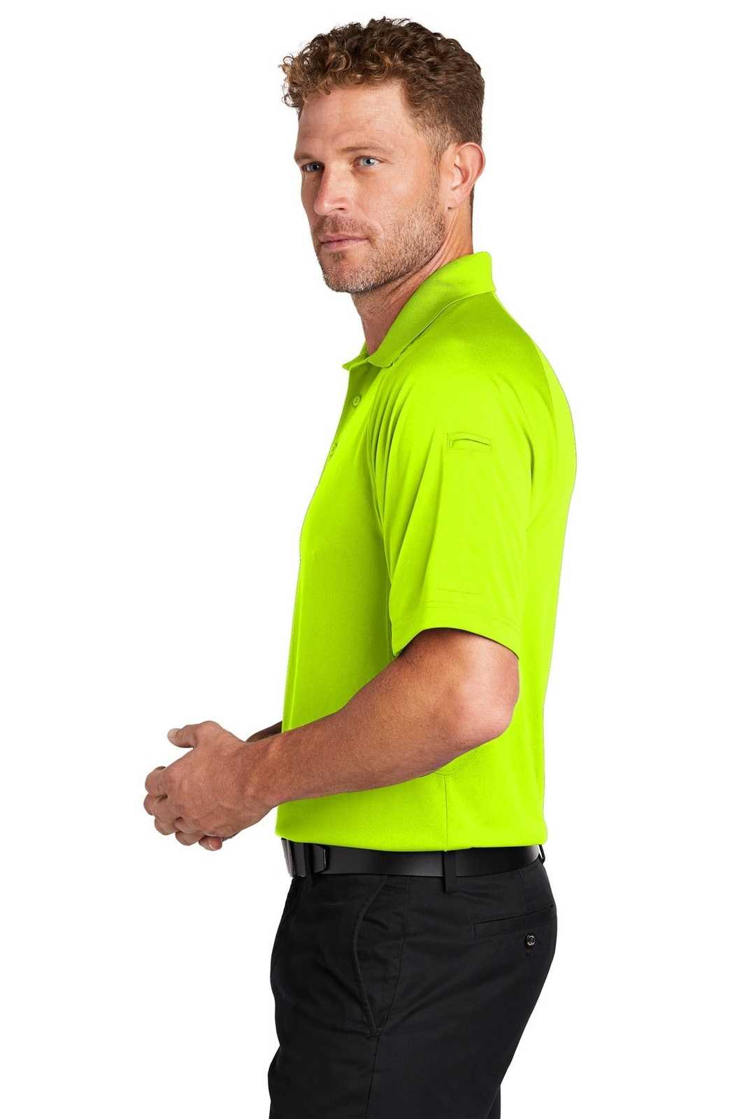 CornerStone CS420 Select Lightweight Snag-Proof Tactical Polo - Safety Yellow - HIT a Double - 3