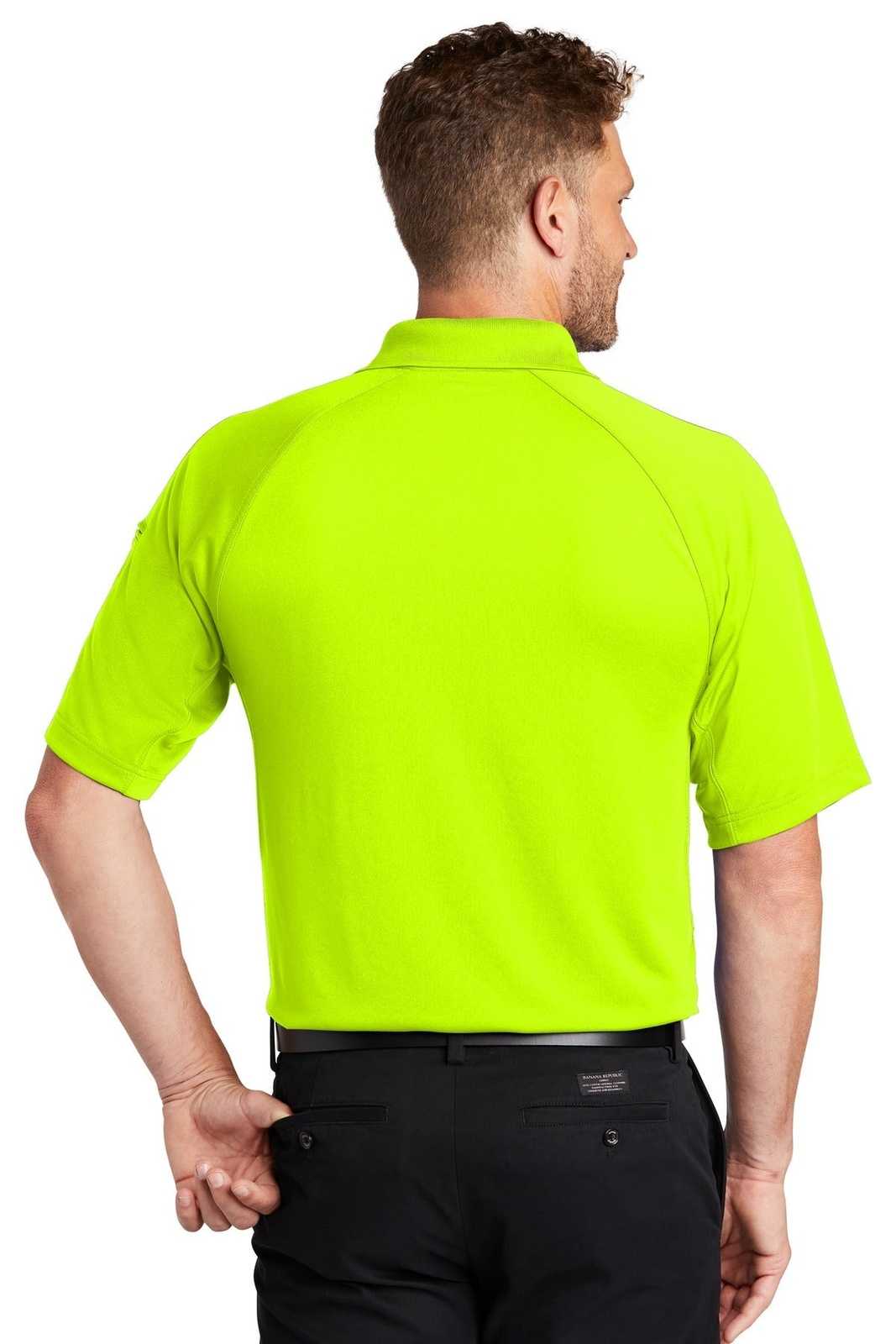 CornerStone CS420 Select Lightweight Snag-Proof Tactical Polo - Safety Yellow - HIT a Double - 2