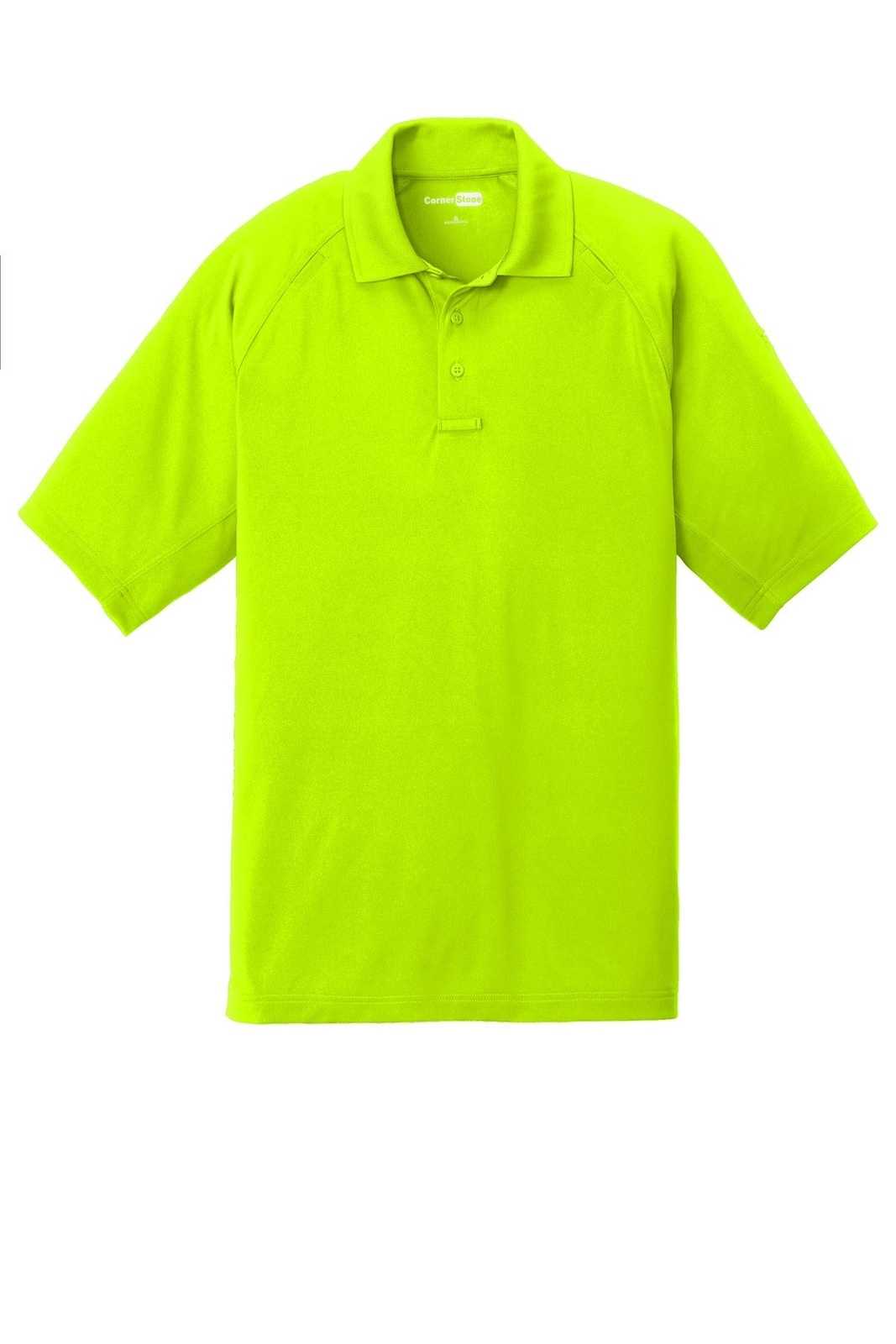 CornerStone CS420 Select Lightweight Snag-Proof Tactical Polo - Safety Yellow - HIT a Double - 5