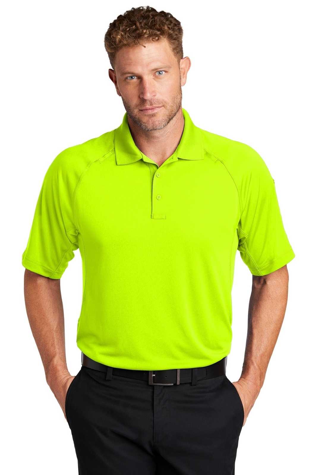 CornerStone CS420 Select Lightweight Snag-Proof Tactical Polo - Safety Yellow - HIT a Double - 1