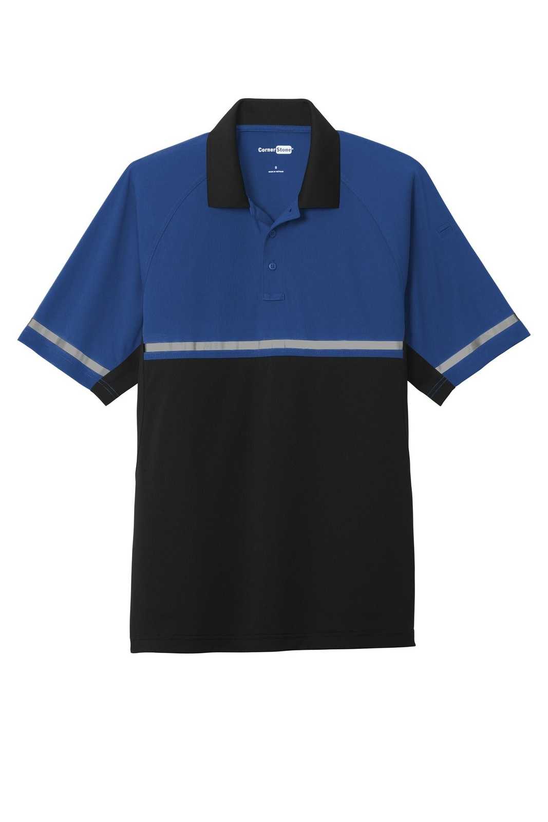 CornerStone CS423 Select Lightweight Snag-Proof Enhanced Visibility Polo - Royal Black - HIT a Double - 5