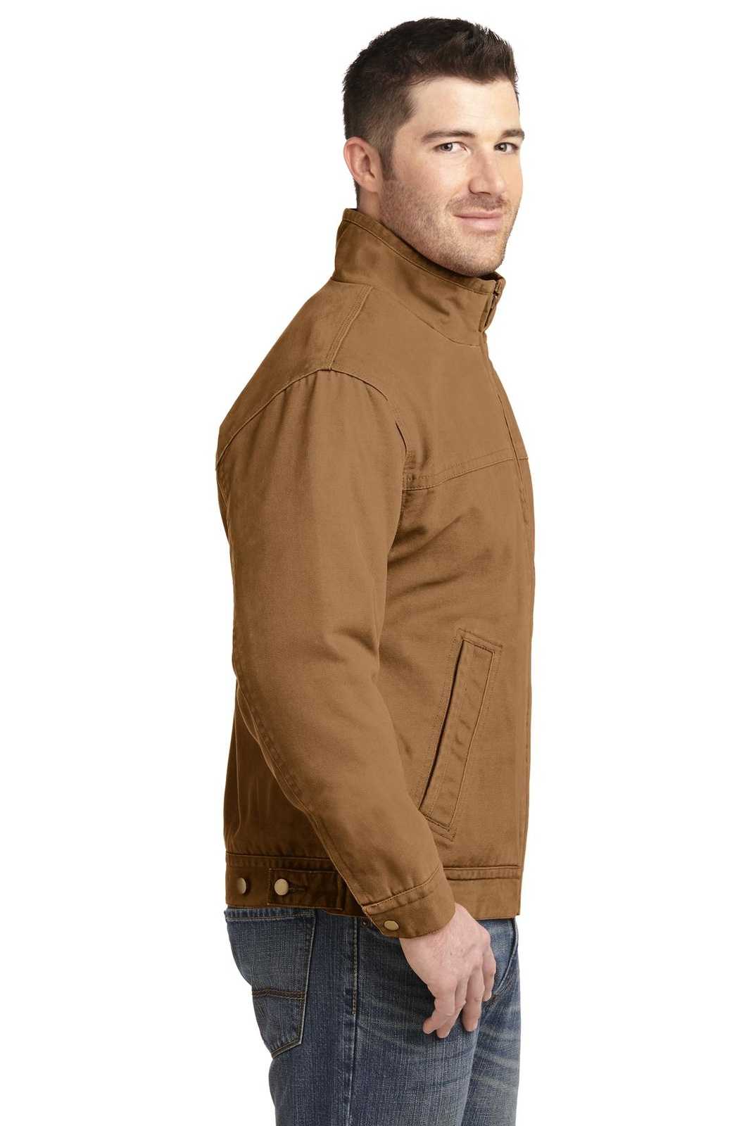 CornerStone CSJ40 Washed Duck Cloth Flannel-Lined Work Jacket - Duck Brown - HIT a Double - 3