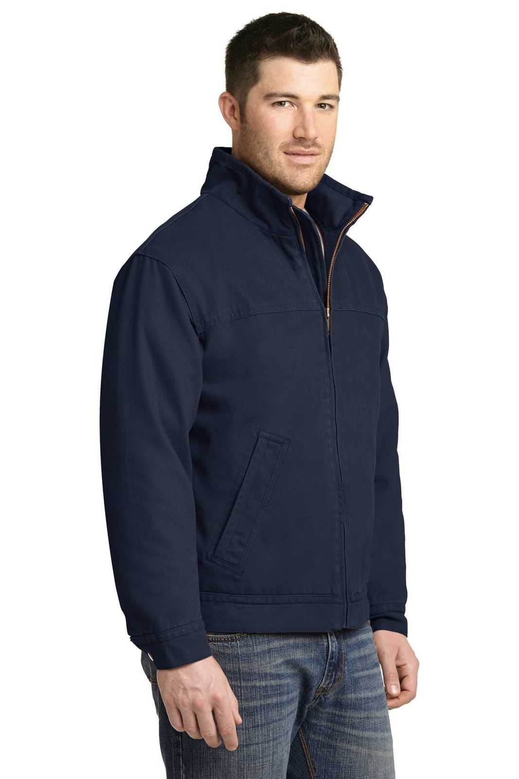 CornerStone CSJ40 Washed Duck Cloth Flannel-Lined Work Jacket - Navy - HIT a Double - 4