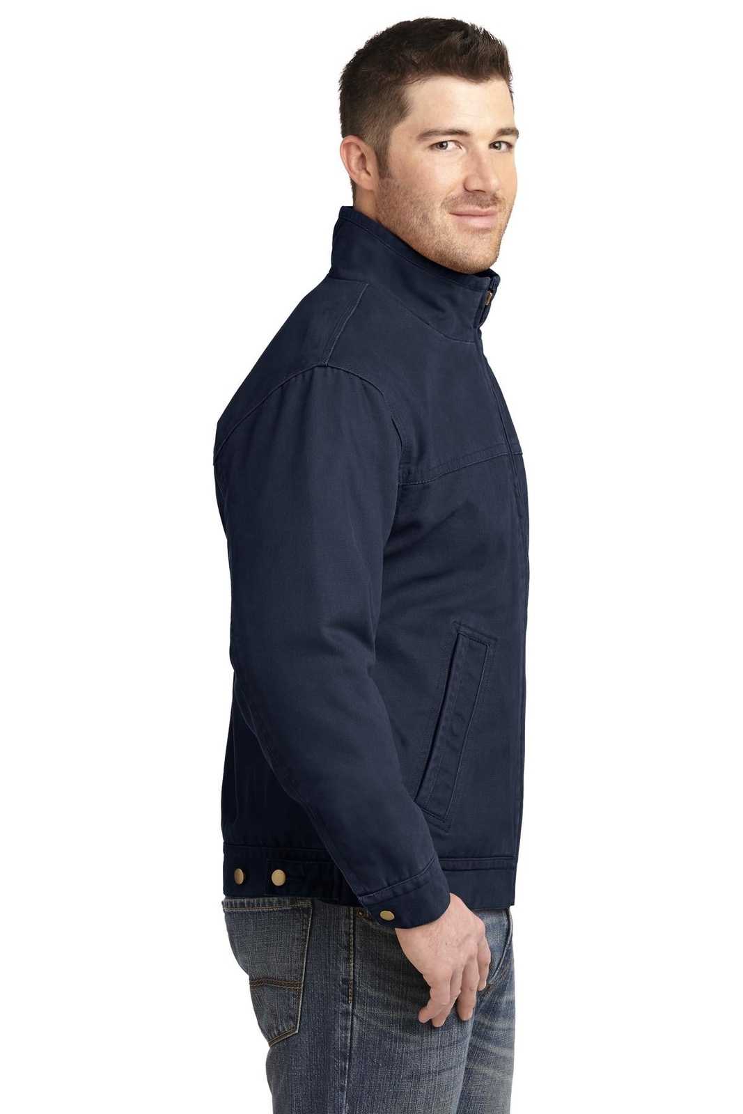 CornerStone CSJ40 Washed Duck Cloth Flannel-Lined Work Jacket - Navy - HIT a Double - 3
