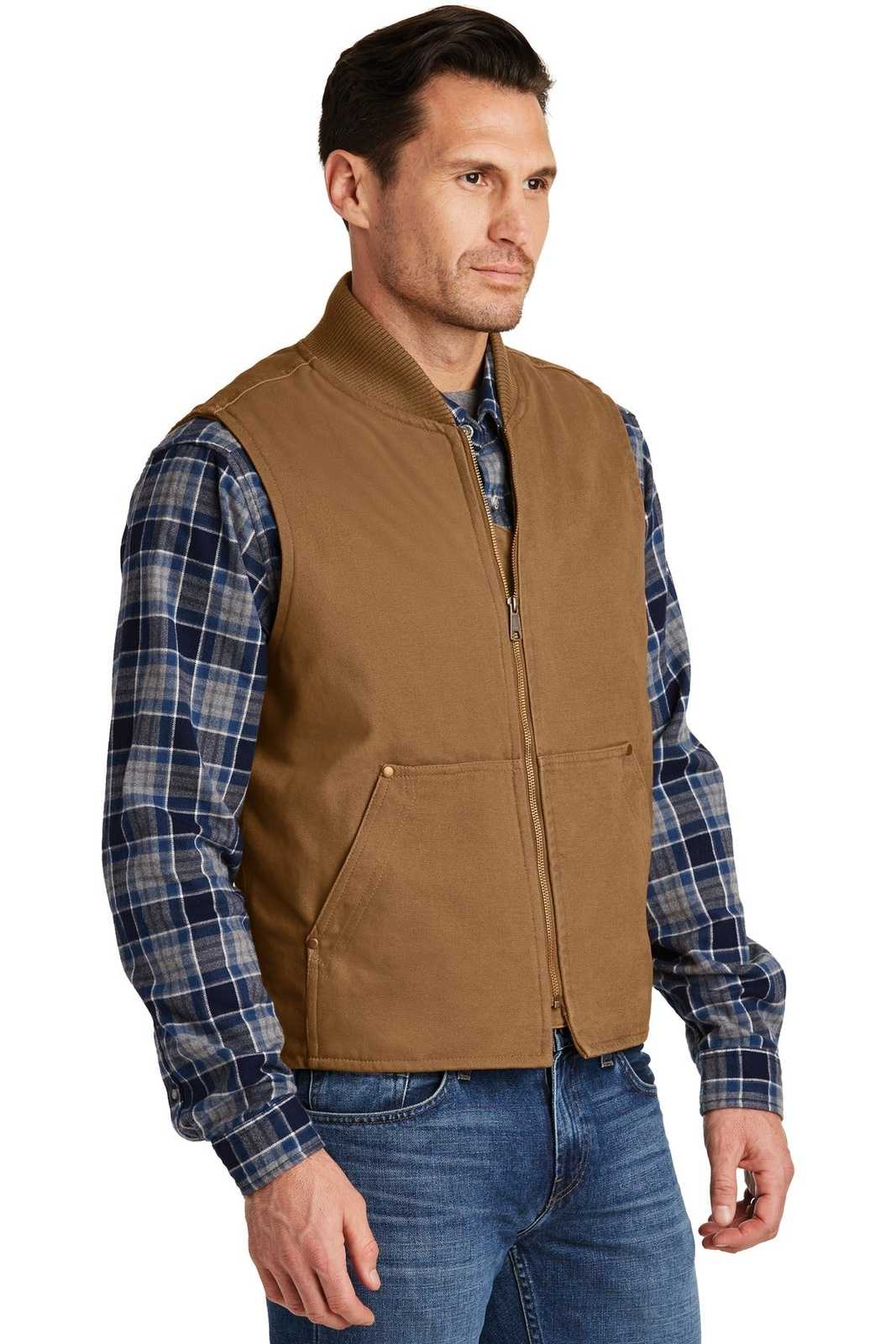 CornerStone CSV40 Washed Duck Cloth Vest - Duck Brown - HIT a Double - 4