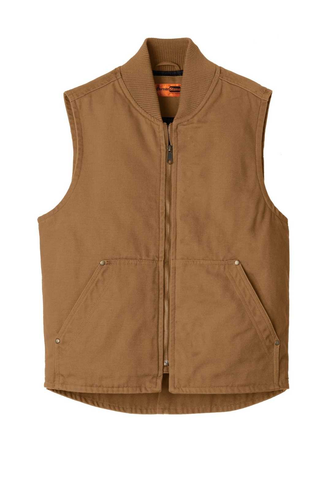CornerStone CSV40 Washed Duck Cloth Vest - Duck Brown - HIT a Double - 5