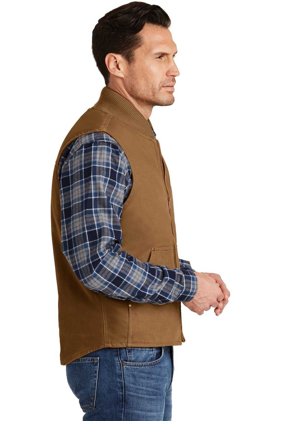 CornerStone CSV40 Washed Duck Cloth Vest - Duck Brown - HIT a Double - 3