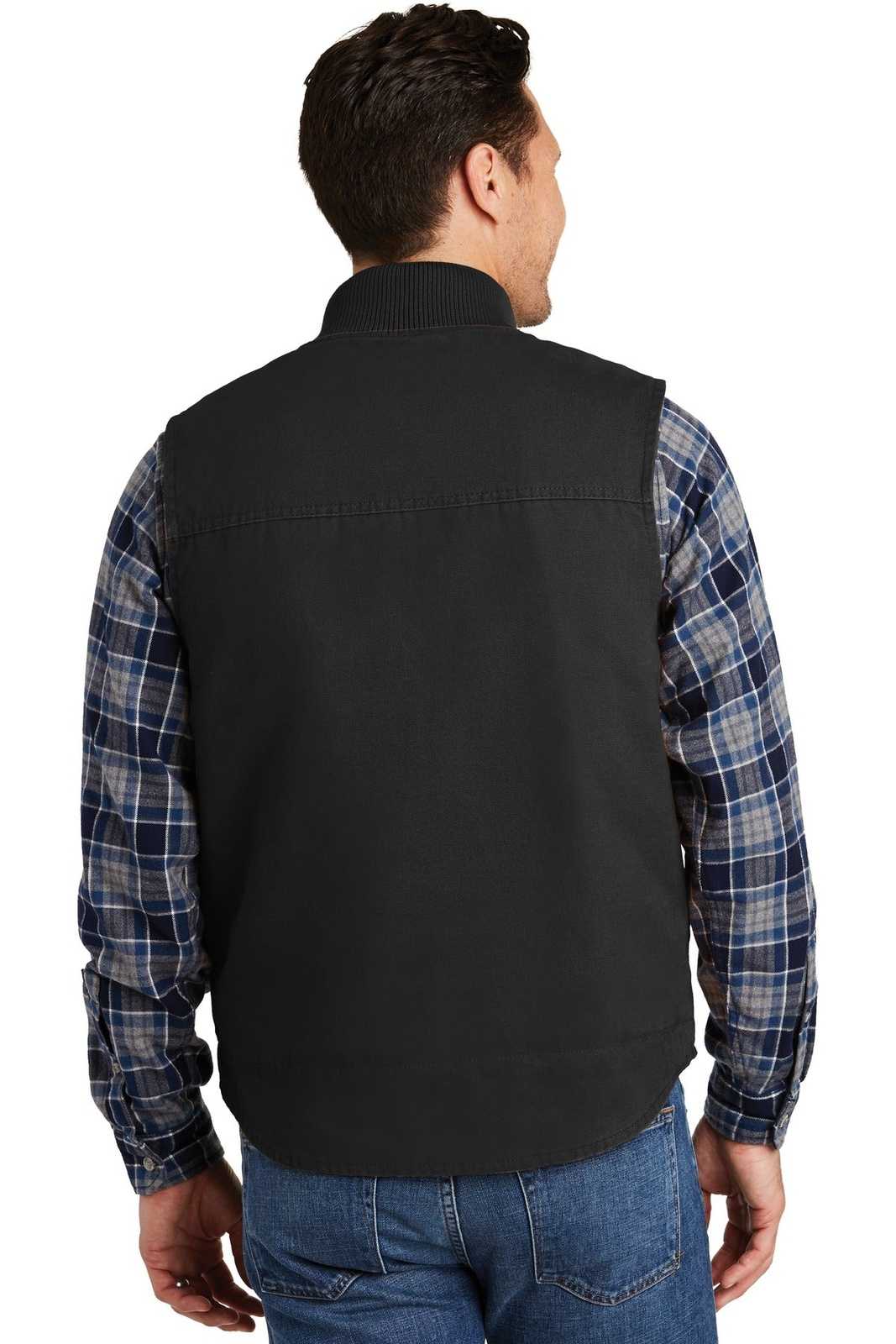 CornerStone CSV40 Washed Duck Cloth Vest - Black - HIT a Double - 2