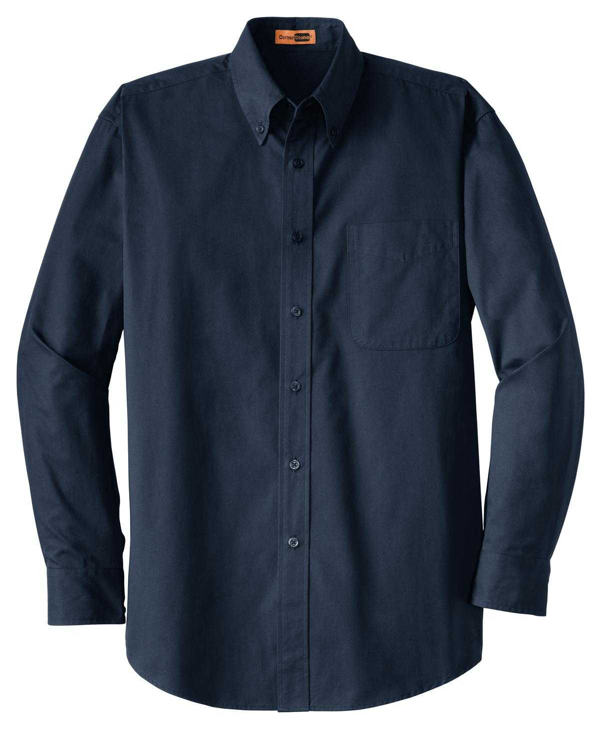 CornerStone SP17 Long Sleeve Superpro Twill Shirt - Navy - HIT a Double - 5