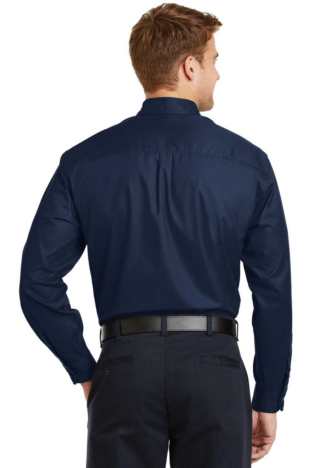 CornerStone SP17 Long Sleeve Superpro Twill Shirt - Navy - HIT a Double - 2