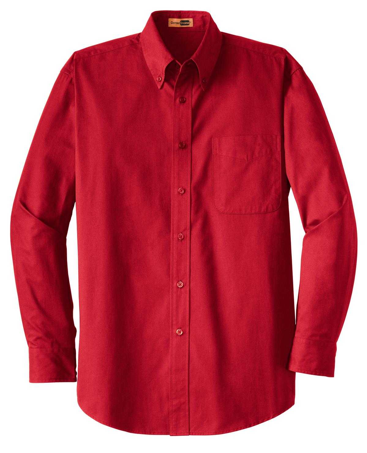 CornerStone SP17 Long Sleeve Superpro Twill Shirt - Red - HIT a Double - 5