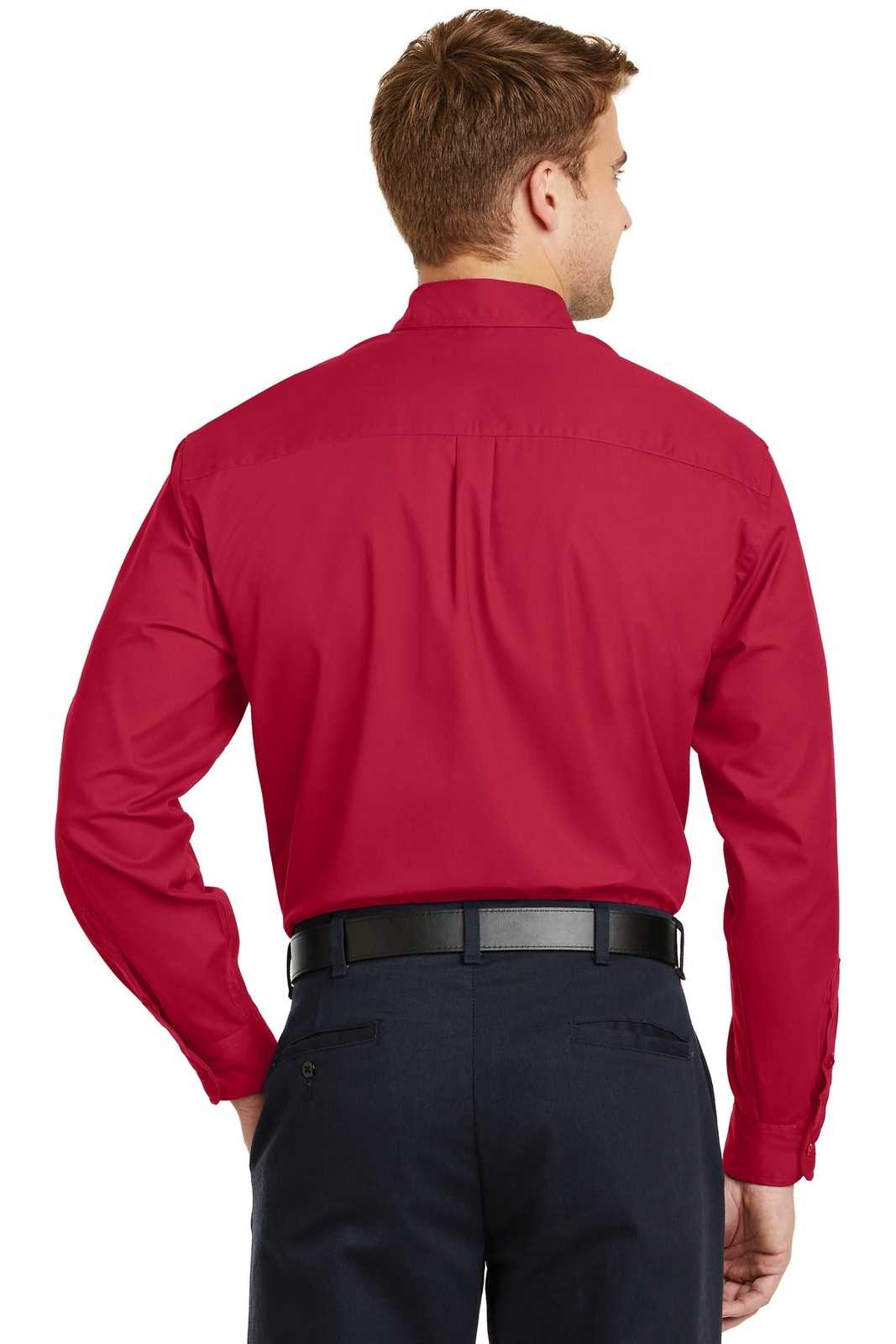 CornerStone SP17 Long Sleeve Superpro Twill Shirt - Red - HIT a Double - 2