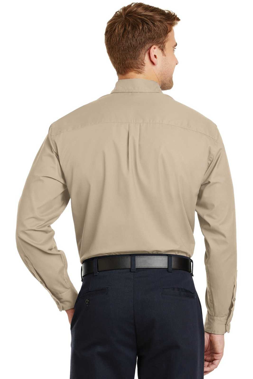 CornerStone SP17 Long Sleeve Superpro Twill Shirt - Stone - HIT a Double - 2