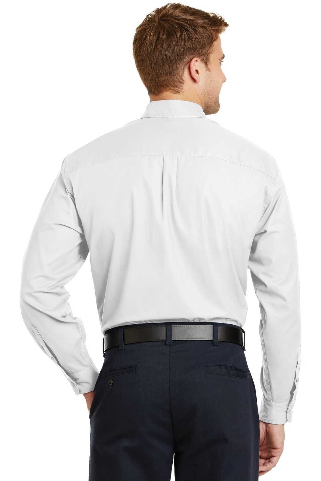 CornerStone SP17 Long Sleeve Superpro Twill Shirt - White - HIT a Double - 2