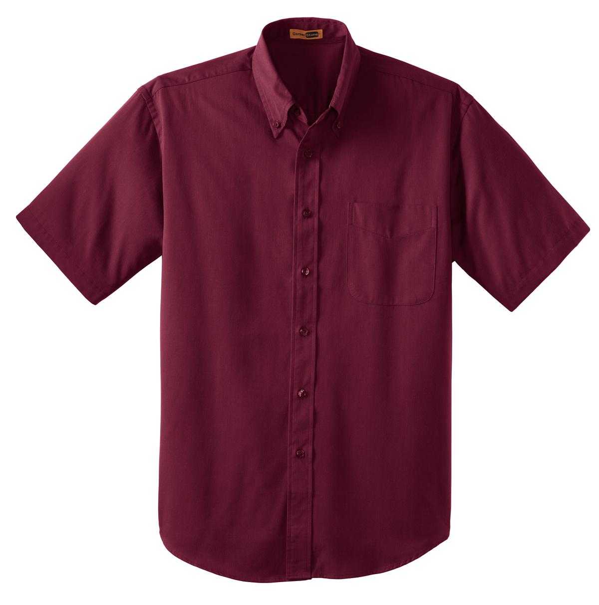 CornerStone SP18 Short Sleeve Superpro Twill Shirt - Burgundy - HIT a Double - 5