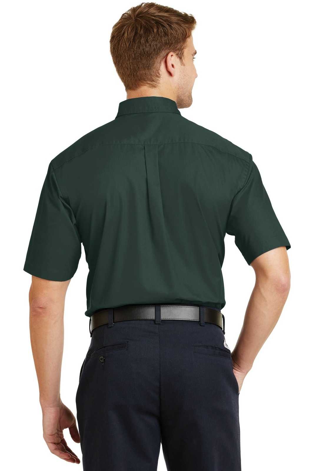 CornerStone SP18 Short Sleeve Superpro Twill Shirt - Dark Green - HIT a Double - 2