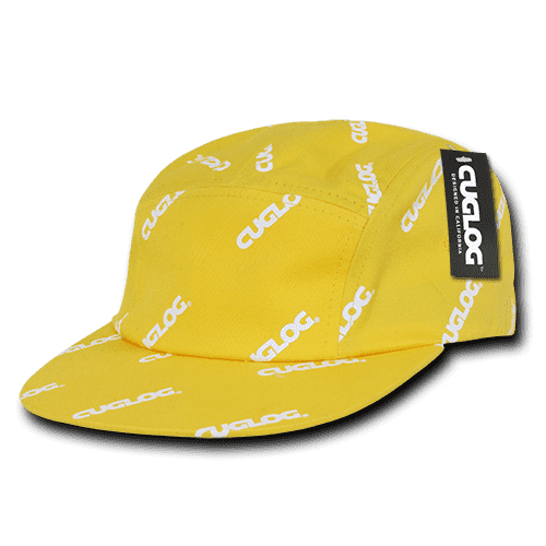 Cuglog C10 5 Panel Racer Cap - Yellow - HIT a Double