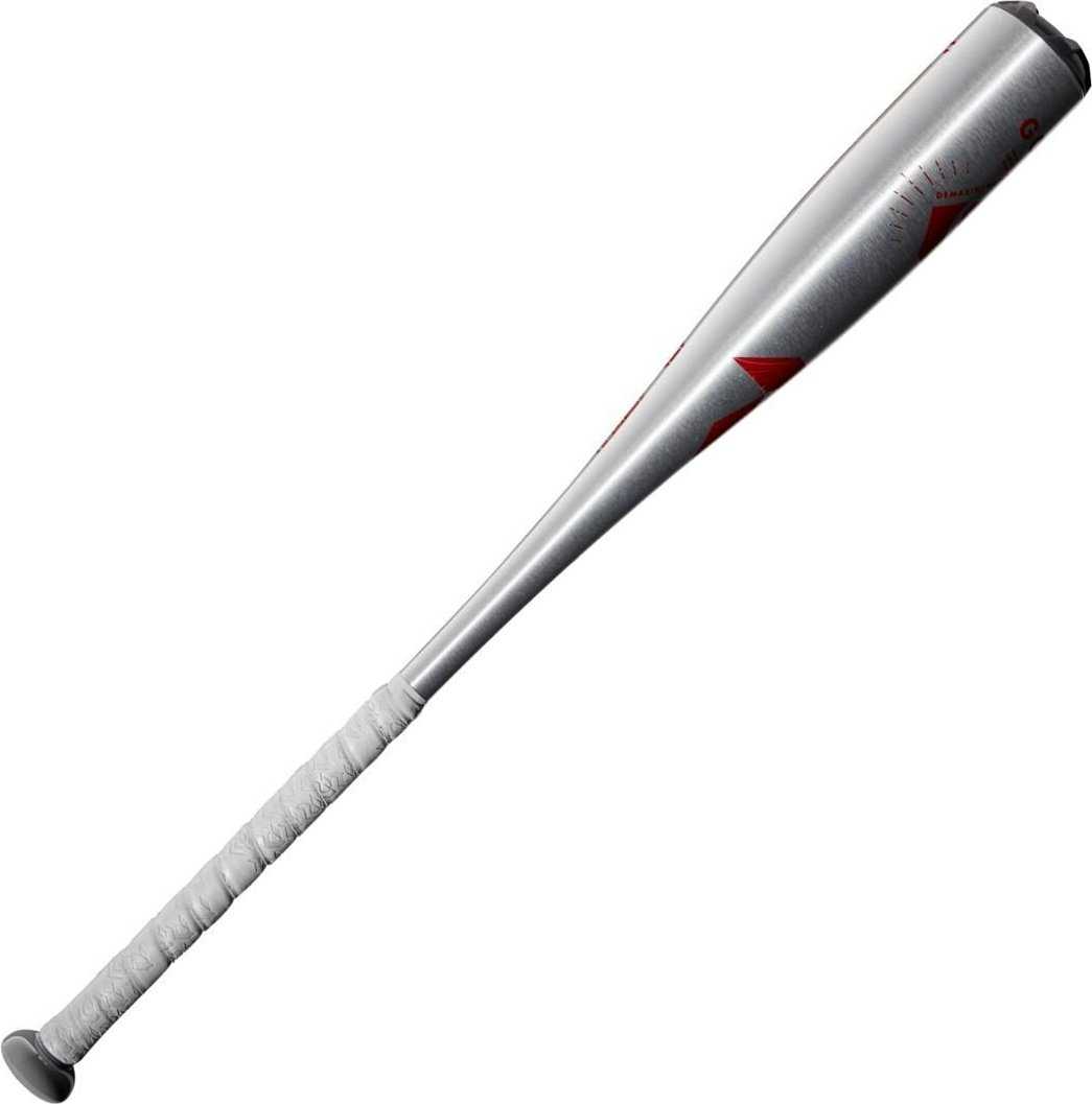 DeMarini 2022 The Goods One Piece (-10) USSSA Bat WTDXGOZ-22 - Silver Red - HIT A Double