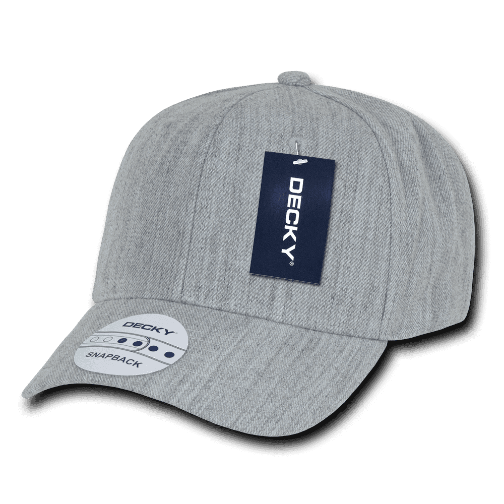Decky 1015 Curved Bill Baseball Cap - Heather Gray - HIT a Double