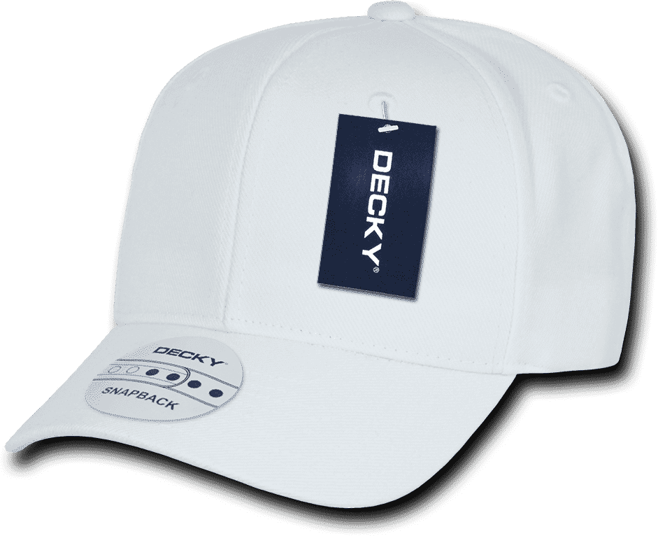 Decky 1015 Curved Bill Baseball Cap - White - HIT a Double