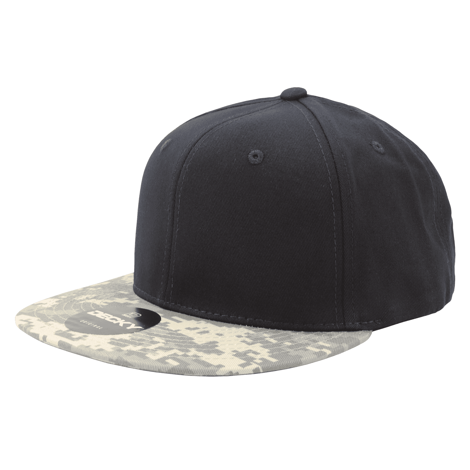 Decky 1047 Digital Camo Snapback Cap - Army Digicam Black - HIT a Double - 1