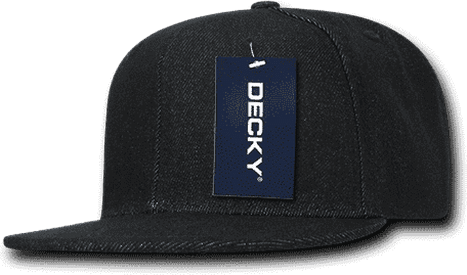 Decky 1090 Denim Snapback Cap - Black - HIT a Double