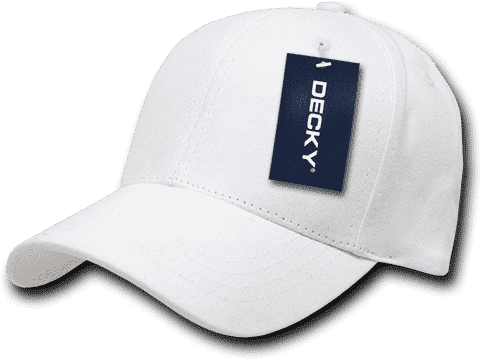 Decky 112 Brushed Cotton Baseball Cap - White - HIT a Double