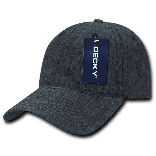 Decky 117 Relaxed Washed Denim Cap - Black - HIT a Double