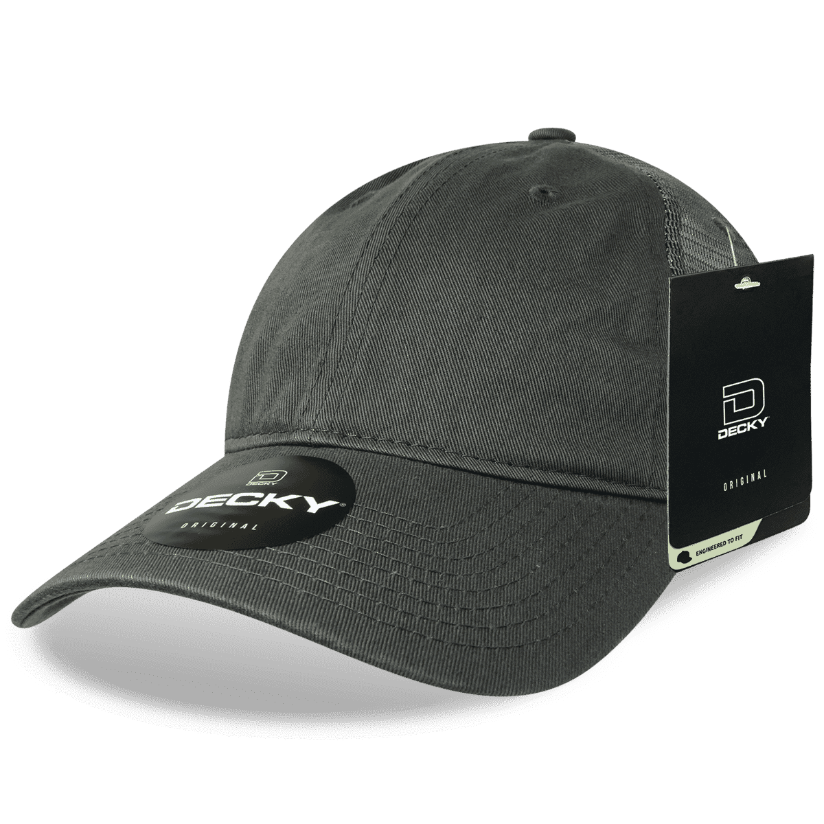 Decky 120 Relaxed Trucker Cap - Charcoal - HIT a Double
