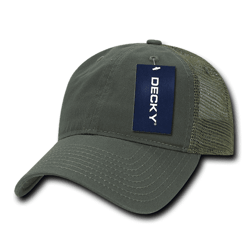 Decky 120 Relaxed Trucker Cap - Olive - HIT a Double