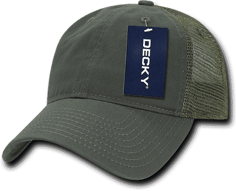 Decky 120 Relaxed Trucker Cap - Olive - HIT a Double
