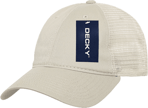 Decky 120 Relaxed Trucker Cap - Stone - HIT a Double